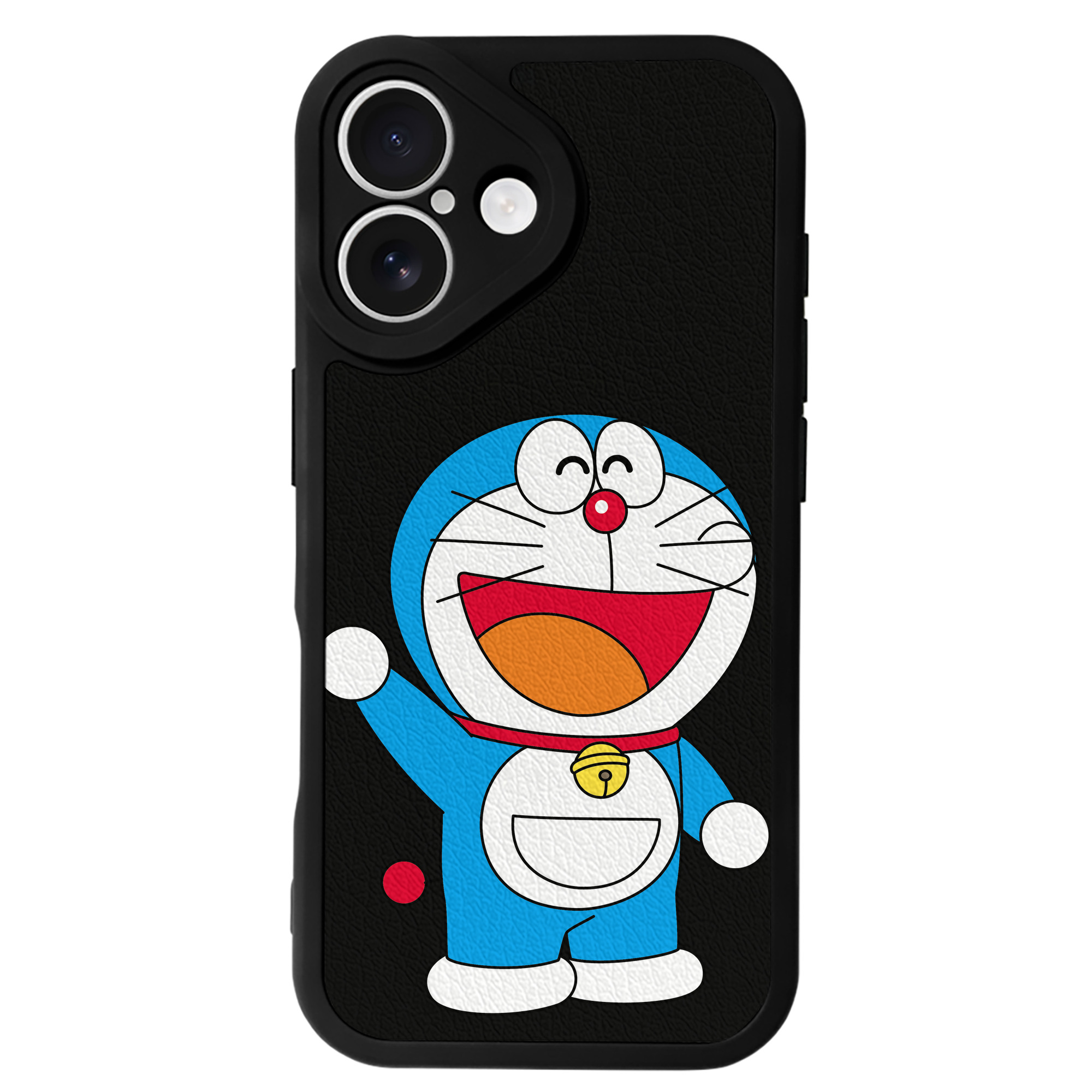 （画像用） ドラえもん Doraemon 【iPhone 16シリーズ対応】シリコンスマホケース（レザー調） 材質：シリコン